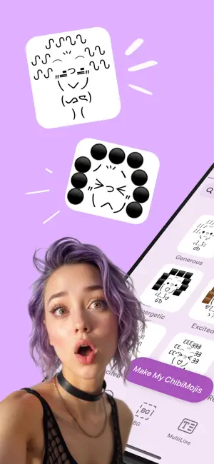 ChibiMoji: Emoji+Font+Keyboard screenshot 1