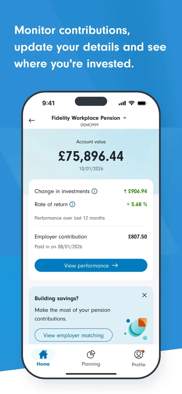 Screenshot #3 pour Fidelity PlanViewer