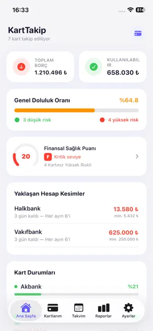 Kredi Kartı Yönetimi screenshot 3
