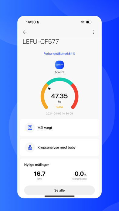 Scanfit Screenshot