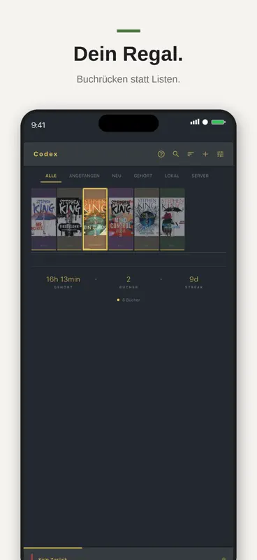 Codex — Audiobook Player screenshot 5 of 7