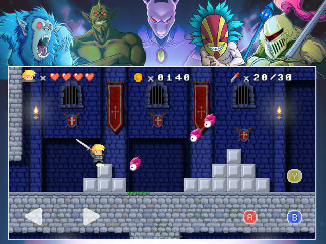 Kingdom of Arcadia: Zrzut ekranu z platformówki