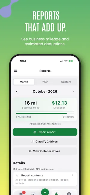 Mileage Tracker, Tax Log: Mile screenshot 4