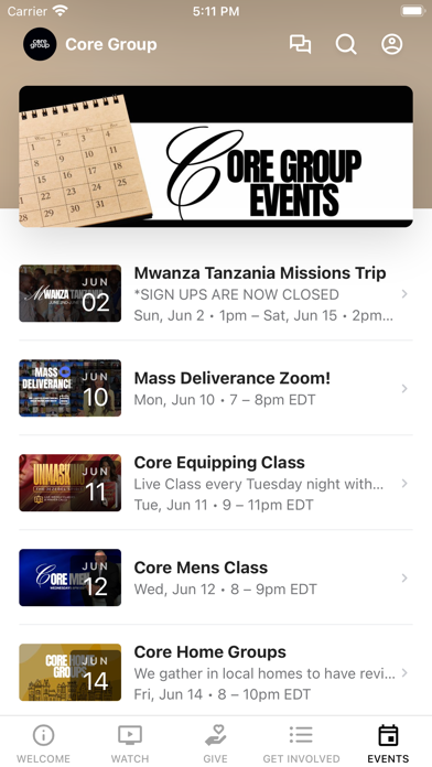 The Core Group Screenshot