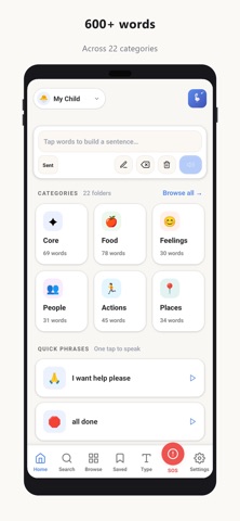 Urai AAC: Speech App for Kids screenshot
