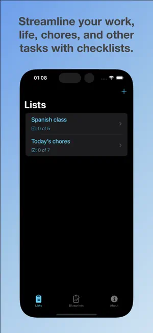 Reusable Lists screenshot 1