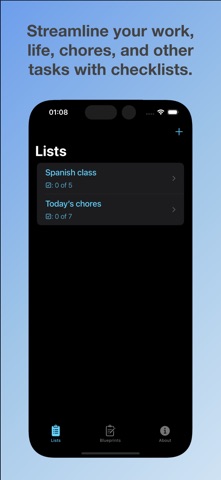 Reusable Lists Screenshot 1 of 9