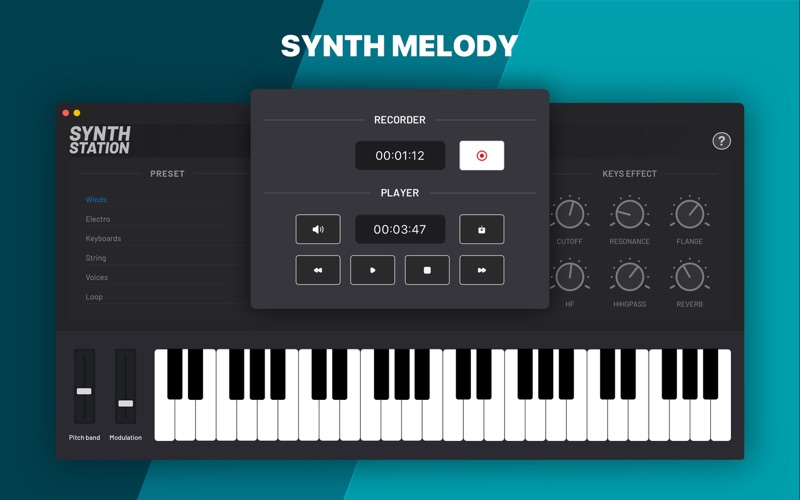 Synth Station - Piano Keyboard Screenshot