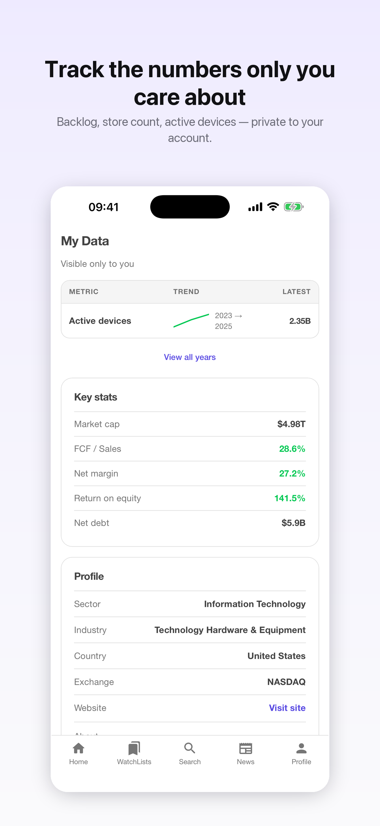 InvestJournal screenshot 5