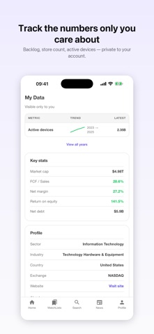 InvestJournal iPhone screenshot