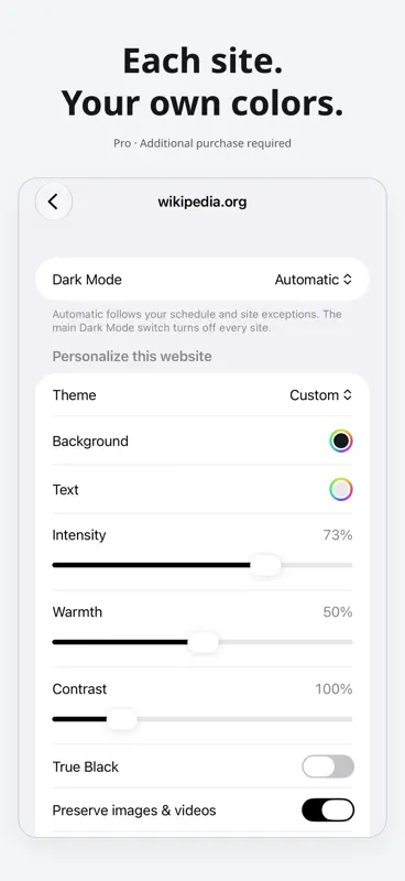 DarkMode | Web screenshot 4 of 5