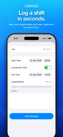 Hours Tracker: Clock In screenshot