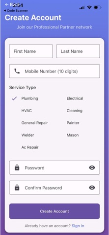 Professional Partner screenshot