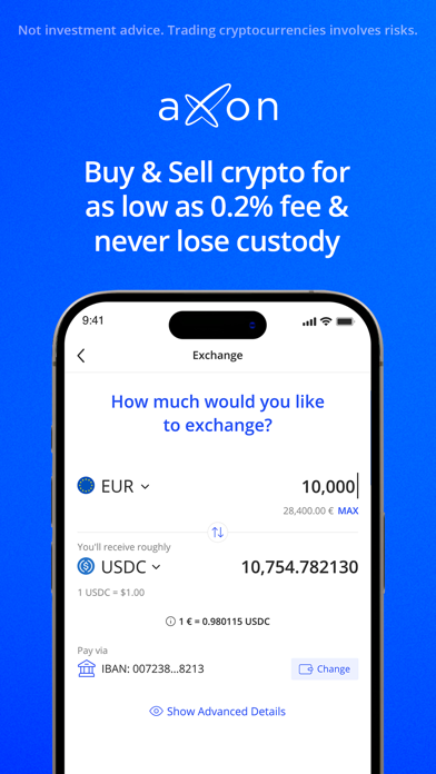 Axon: DeFi Buy & Sell Crypto Screenshot