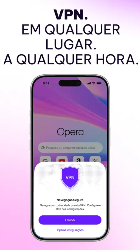 Opera Browser com VPN screenshot 3 of 8
