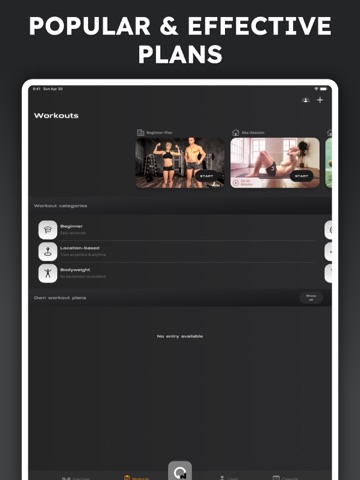 Gym Fitness & Workout Planner iPad screenshot