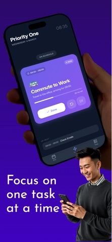 Priority One: AI Daily Planner iPhone screenshot
