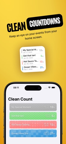 Clean Count – Simple Countdown Screenshot 1 of 5