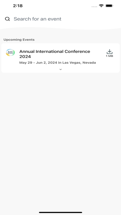 IFM Events Screenshot