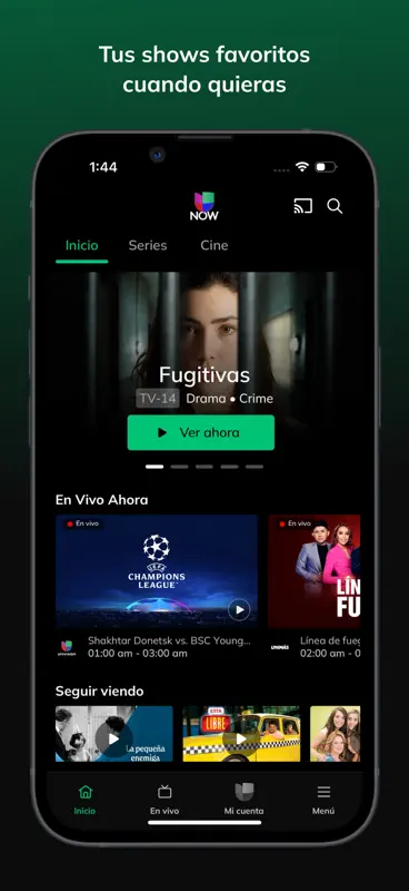 Univision Now screenshot 1 of 5
