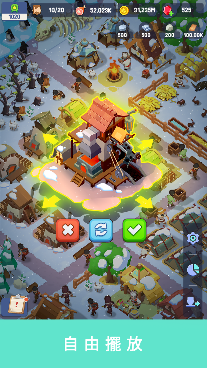 Survivor Island-Idle Game iOS Mod IPA screenshot 2 - iOS game interface