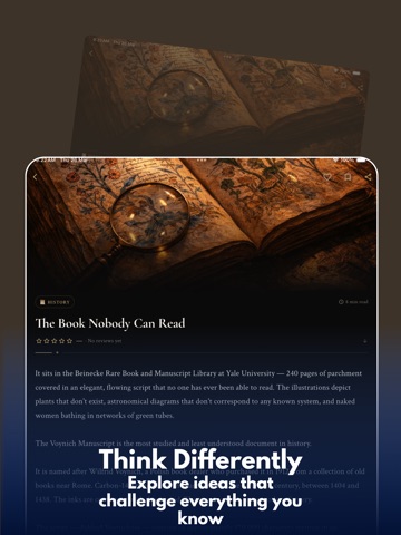 Forbidden Reads: Learn Daily iPad screenshot