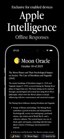 Moon Oracle: Wicca Advanced iPhone screenshot