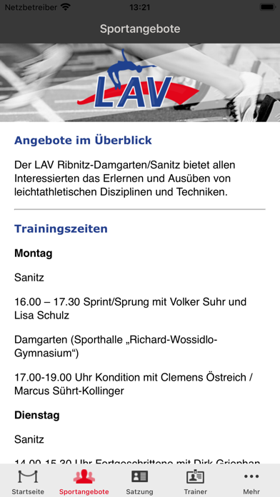 LAV Ribnitz-Damgarten/Sanitz Screenshot