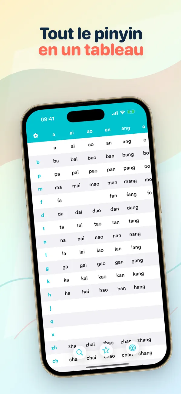 Screenshot #1 pour Tableau Pinyin et Sons