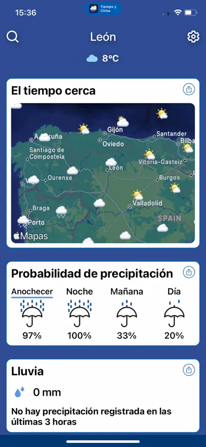 Screenshot 5 von 6 zu Pronóstico del Clima preciso