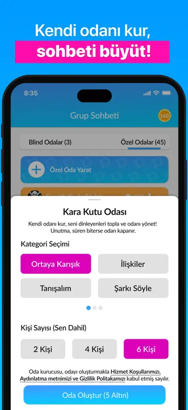 BlindID: Sesli & Grup Sohbet screenshot 2 of 5