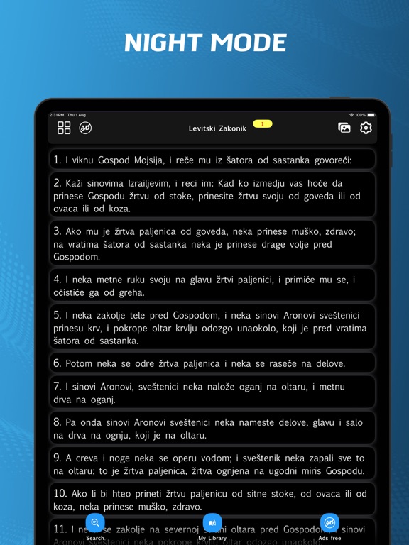 Serbian Bible iPad screenshot 7 - Reference app