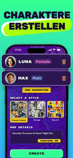 Screenshot von ComiX: AI Comics Book Maker auf dem iPhone 2