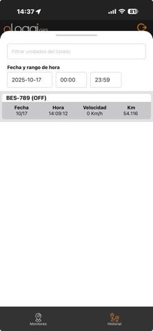 Ologgi Gps screenshot