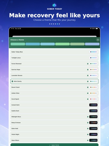 Sober Today - Day Counter iPad screenshot