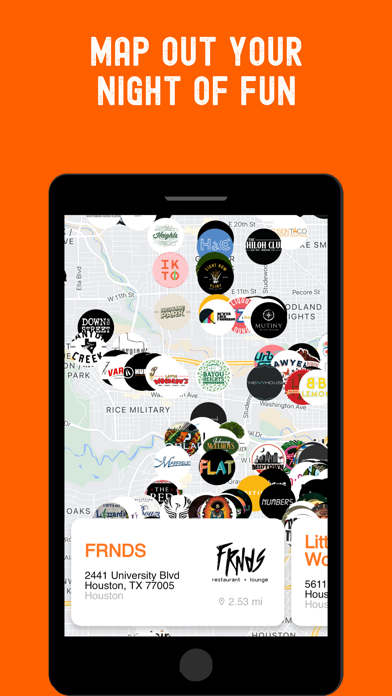 Bar Hop - Houston iPhone screenshot 2 - Food & Drink app