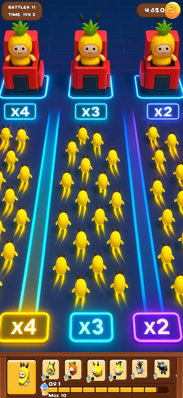 Screenshot #3 pour Banana Masters: Crowd Fight 3D