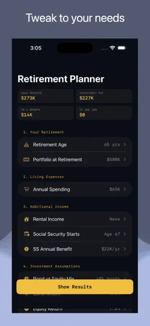 URetireWise screenshot 1