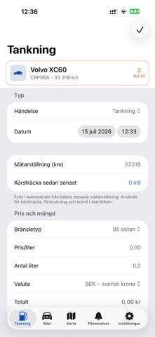 Bilpärmen screenshot