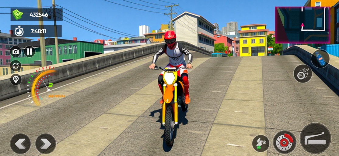 Moto Bike Stunt 3D Racing Game screenshot 9