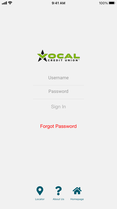 Vocal Credit Union Screenshot