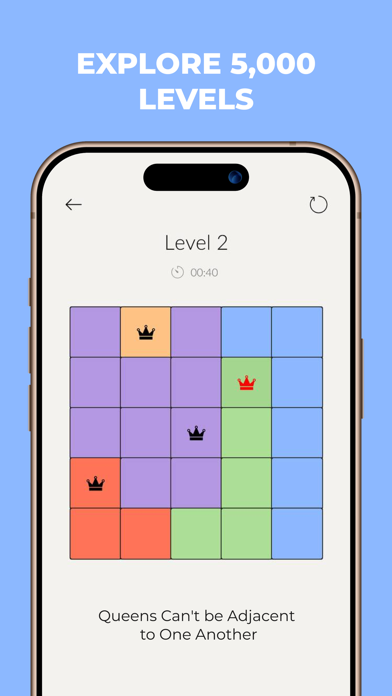 Queens & Crowns: Board Puzzle Screenshot