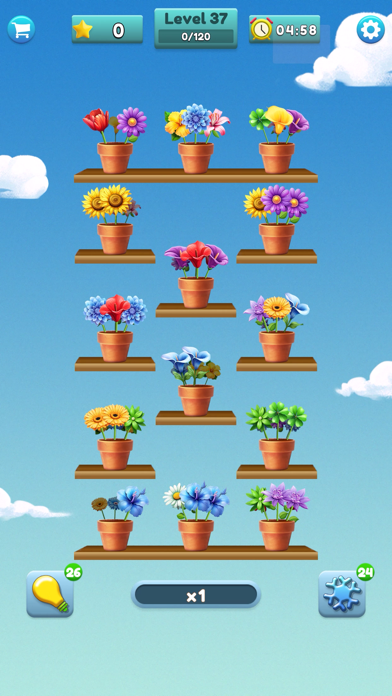 Flower Matching Game Screenshot