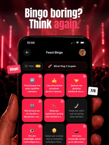 Party Card - Uitgaansbingo iPad screenshot 1