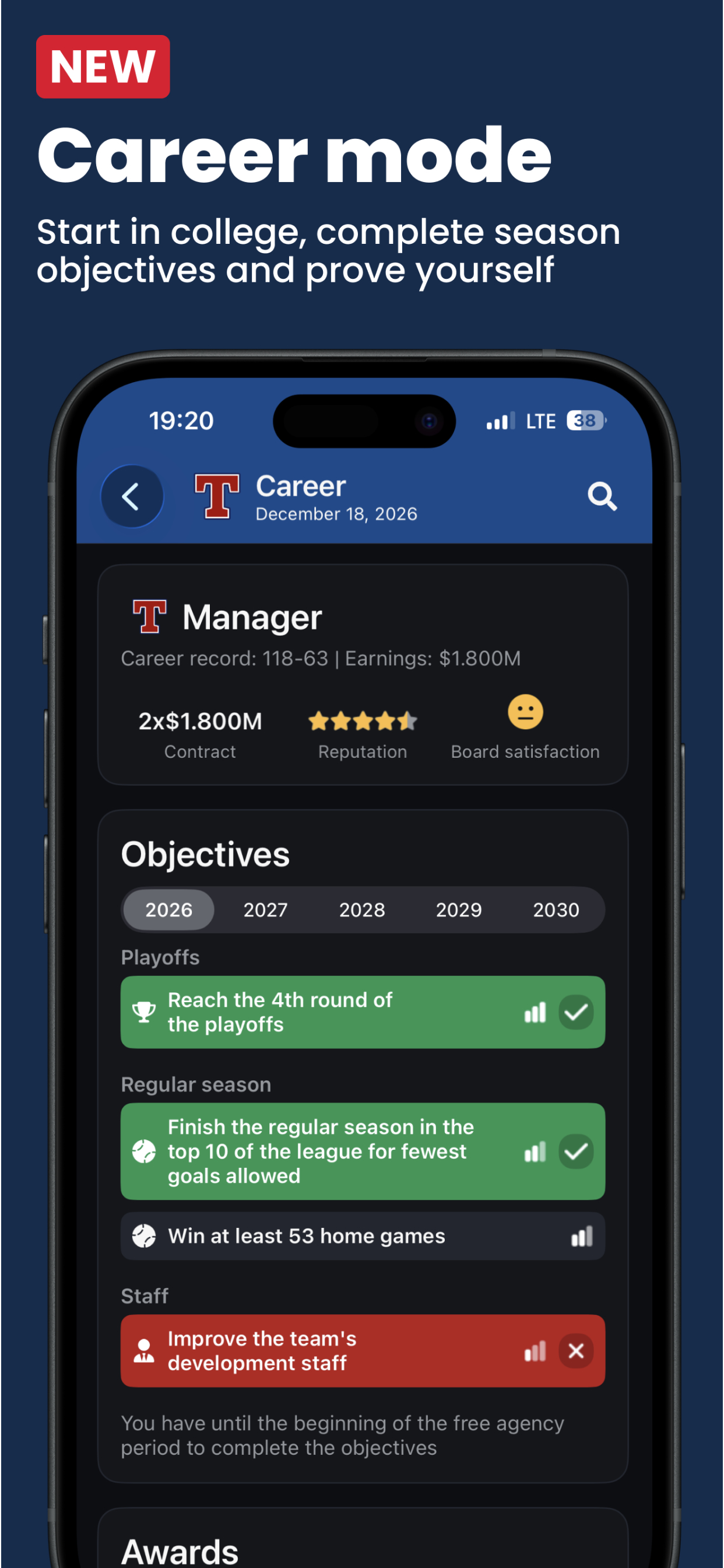 Baseball Legacy Manager 26 screenshot 4