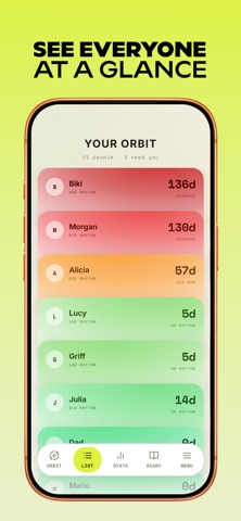 Orbit: Friendship Tracker Screenshot 3 of 5