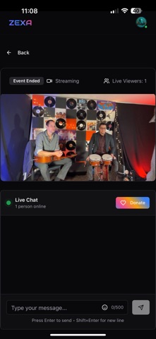 Zexa screenshot