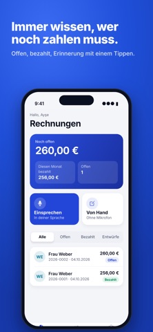 Faturo– Rechnung per Sprache screenshot 4