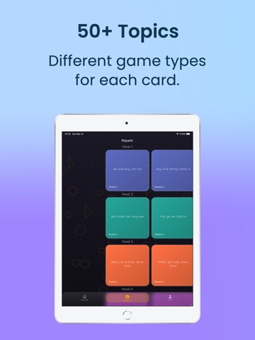 Language Vocabulary Game iPad screenshot