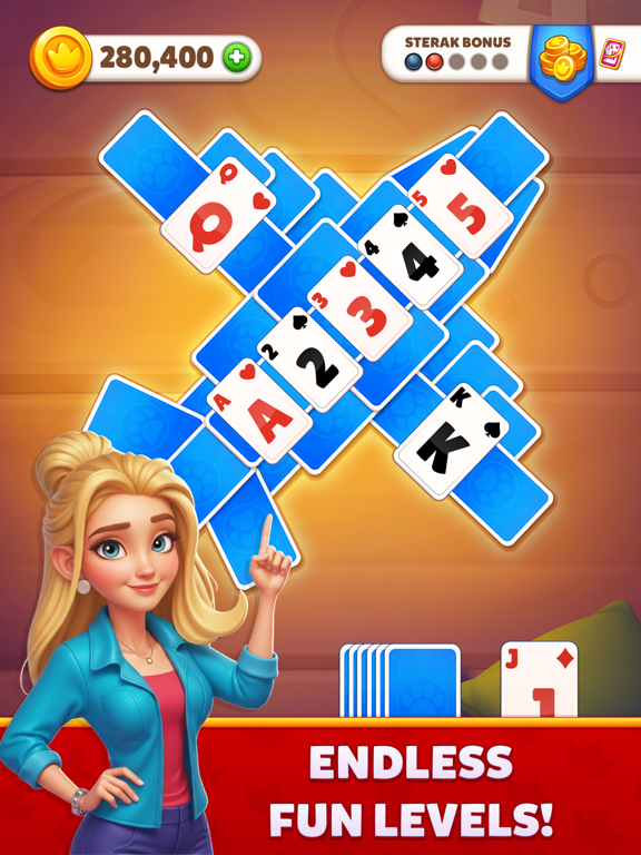 Screenshot #6 pour Royal Solitaire: TriPeaks Fun